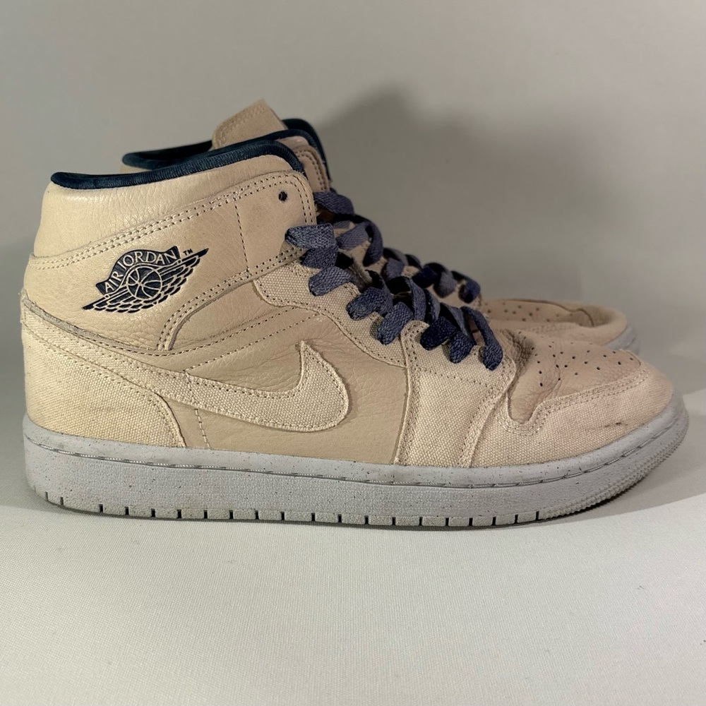 🏜️ NIKE AIR JORDAN 1 MID SE SANDDRIFT LIGHT BEIGE WOMEN'S SHOES SIZE 9 SNEAKERS